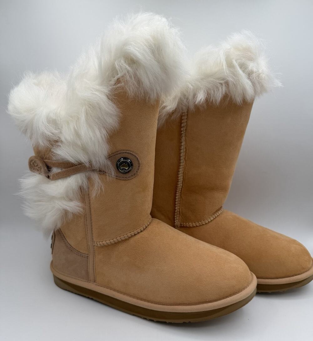 Australia Luxe Collective Nordic Tuscany Short Boots Women's Sz 8 Natural Color